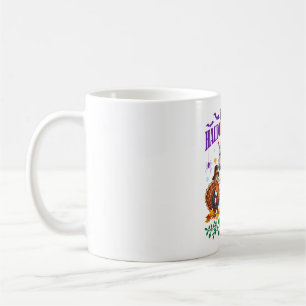 Caneca De Café Feliz hallothanksmas 2026 peru fantasma abóbora