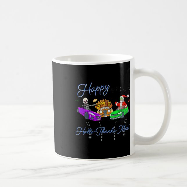 Caneca De Café Feliz Hallothanksmas a cair no Natal Holida (Direita)