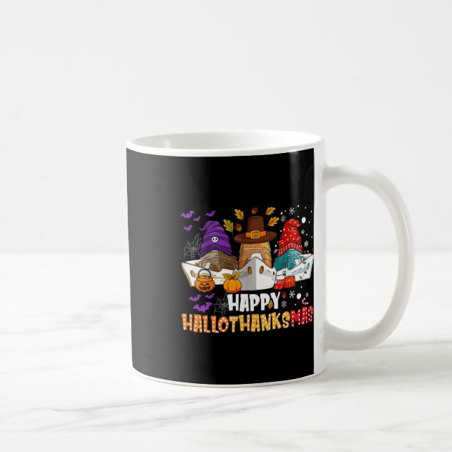 Caneca De Café Feliz Hallothanksmas Cruise no Natal (Direita)