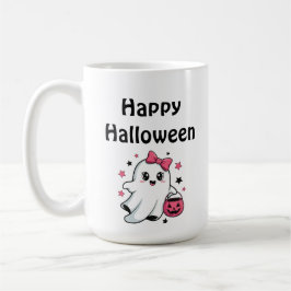 Caneca De Café Feliz Halloween Abóbora Fantasma Fofa