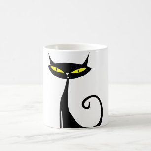 Caneca De Café Feliz Halloween Black Cat Mug