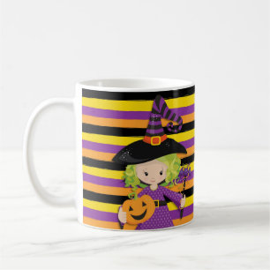 Caneca De Café Feliz halloween bruxa