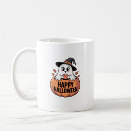 Caneca De Café Feliz Halloween Caffeine Ghost