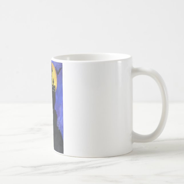 Caneca De Café Feliz Halloween Clássico, Lagoa Branca (Direita)