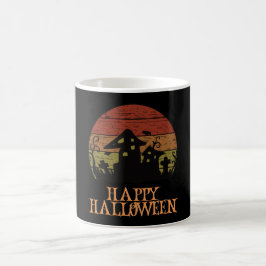 Caneca De Café Feliz Halloween Engraçado Caráter Assustador