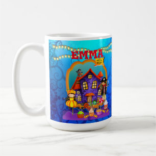 Caneca De Café Feliz Halloween Festa de Crianças de Festas