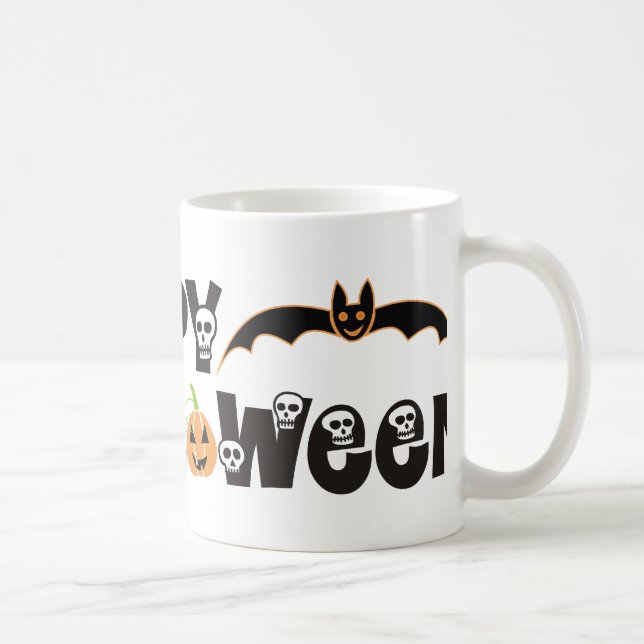Caneca De Café Feliz Halloween Mugs (Direita)