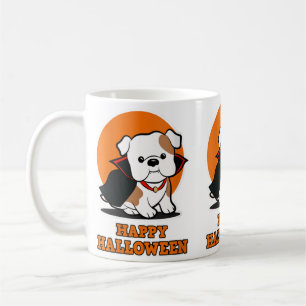Caneca De Café Feliz Halloween para Amantes de Cachorros - Cachor