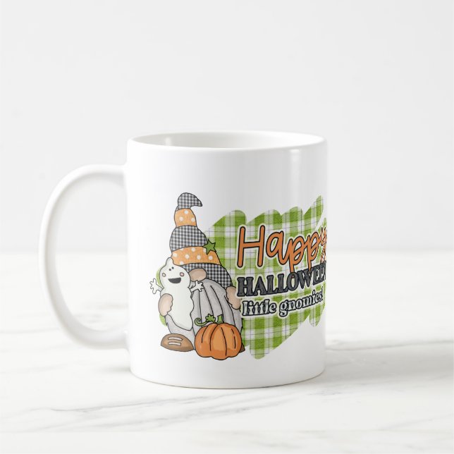 Caneca De Café Feliz Halloween Pequenos Gnomos Halloween Gnomo (Esquerda)