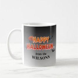 Caneca De Café Feliz Halloween Personalizado: Adicione o Nome da