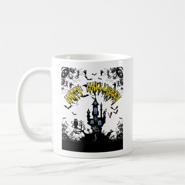 Caneca De Café Feliz Halloween. w (Esquerda)