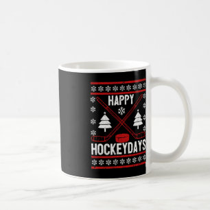 Caneca De Café Feliz Hockeydays Festejado Natal Gatilho de Gelo F