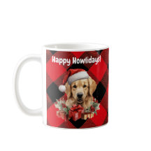 Feliz Howlidays Ouro Retriever Xadrez Buffalo