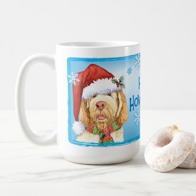 Caneca De Café Feliz Howlidays Spinone Italiano Coffee Mug (Com Donut)