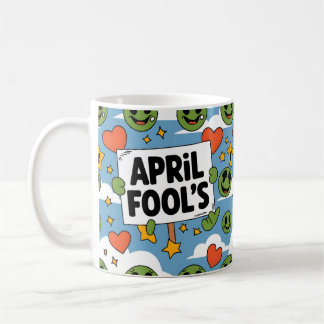 Caneca De Café Feliz ideia do Dia da Bobagem