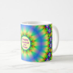 Caneca De Café Feliz, Joyy e Mandala Livre