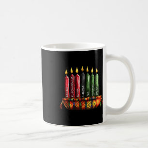 Caneca De Café Feliz Kwanzaa Kinara Sete Velas Princípios De K
