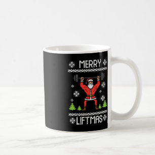 Caneca De Café Feliz Liftmas Feia Natal Exato Corpo de Gym