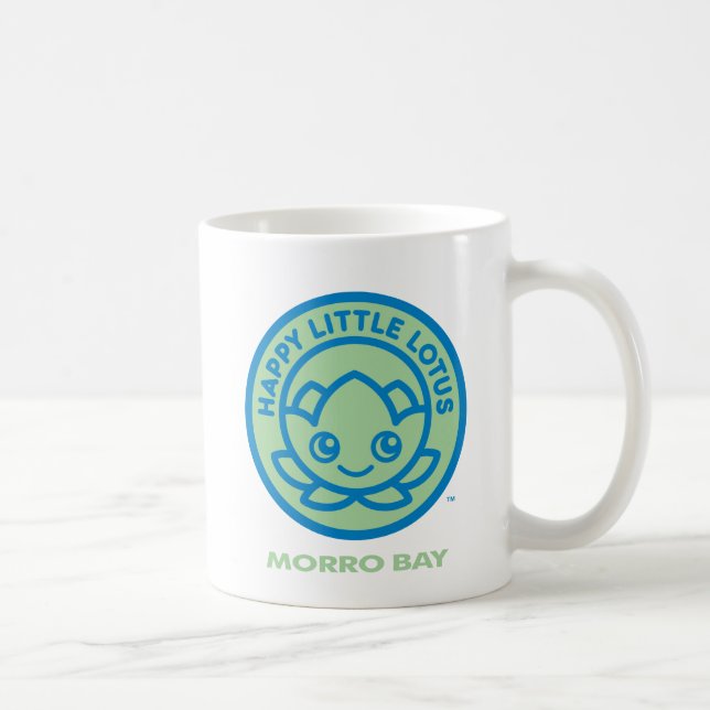 Caneca De Café Feliz Lotus, Morro Bay. (Direita)