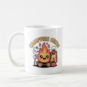 Caneca De Café Feliz Marshmallow Lanterna Kawaii