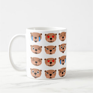 Caneca De Café feliz menininho emoji kawaii