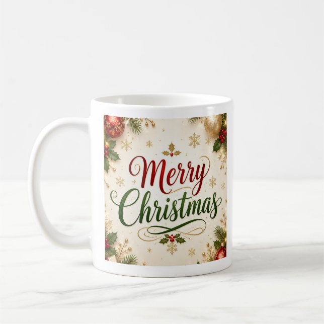 Caneca De Café Feliz Natal (Esquerda)