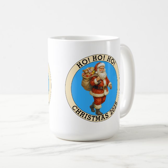 Caneca De Café Feliz Natal (Frente Esquerda)