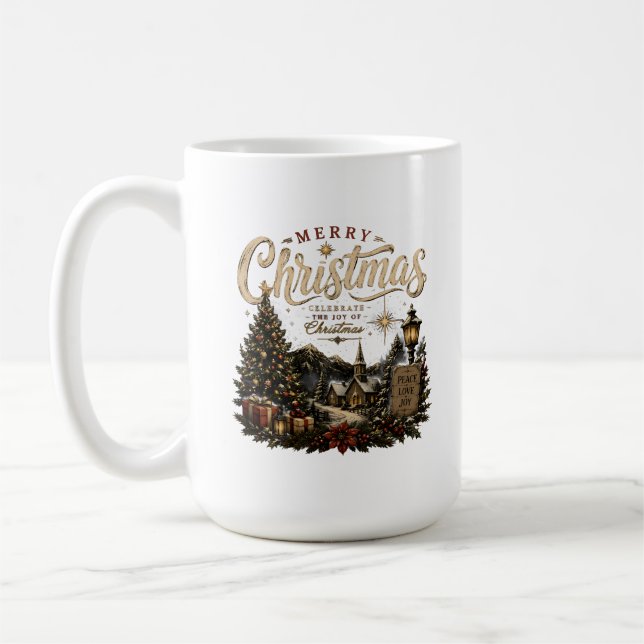 Caneca De Café Feliz Natal (Esquerda)