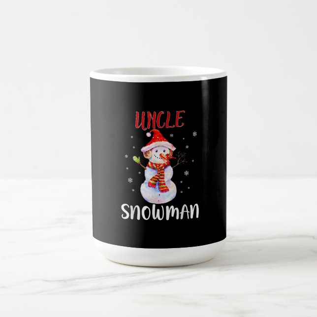 Caneca De Café Feliz Natal 2020 Tio Snowman Em Mask Pajama (Centro)