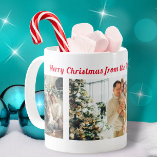 Caneca De Café feliz natal, 3 na moda de colagem de fotos