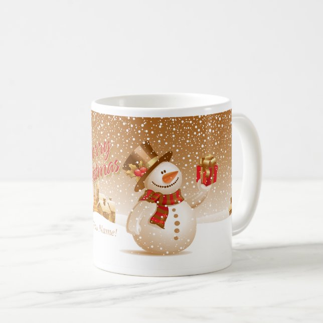 Caneca De Café Feliz Natal 88 Mug (Frente Esquerda)