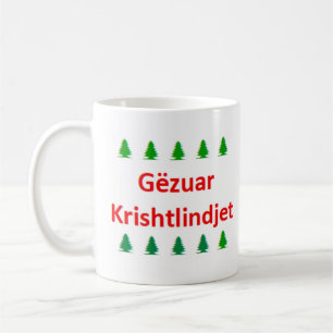 Caneca De Café feliz natal albanês