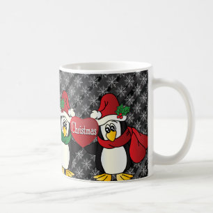 Caneca De Café Feliz Natal - Amigos de Pinguim