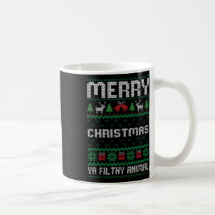 Caneca De Café Feliz Natal Animal Sujo Ya Ugly Família Xmas