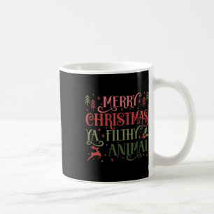 Caneca De Café Feliz Natal Animal Sujo Ya Xmas Pajama Ugly