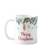 Feliz Natal, Aquarela Árvore de Natal Dotada