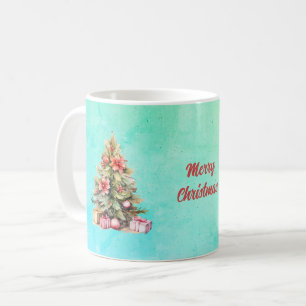 Caneca De Café Feliz Natal - Árvore de Natal Personalizada