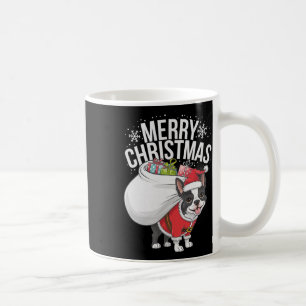 Caneca De Café Feliz Natal Boston Terrier