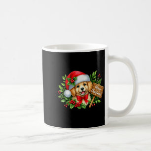 Caneca De Café Feliz Natal Cachorrinho Chapéu do Papai Noel Sinal