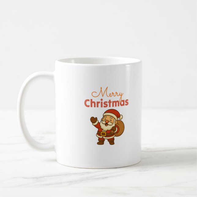 Caneca De Café Feliz Natal Café Mug (Esquerda)