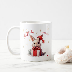 Caneca De Café Feliz Natal Coelhinho Bonito