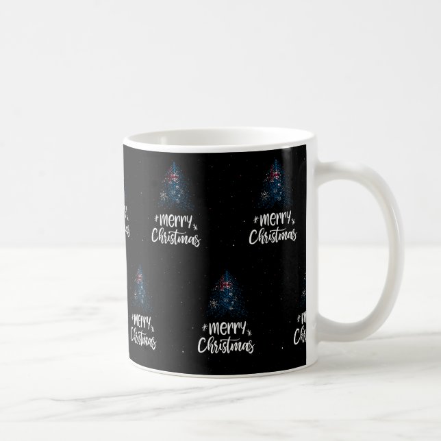 Caneca De Café Feliz Natal com a bandeira da Austrália (Direita)