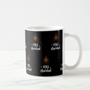 Caneca De Café Feliz Natal com bandeira espanhola