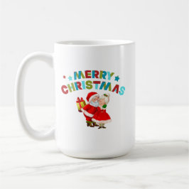 Caneca De Café Feliz Natal com Papai Noel