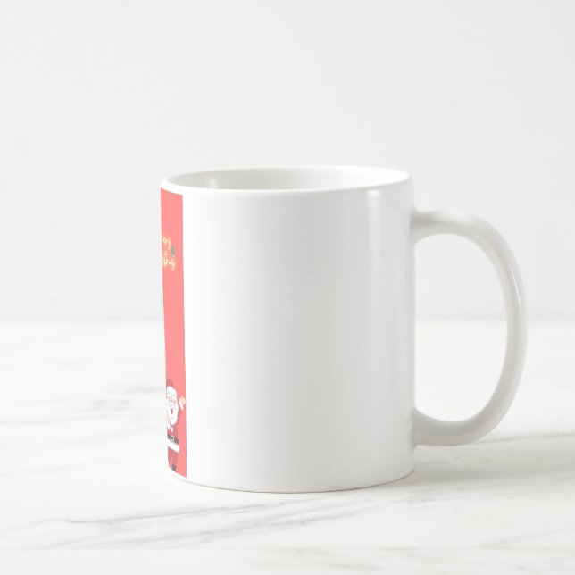 Caneca De Café Feliz Natal com Papais noeis Cheer!" (Direita)