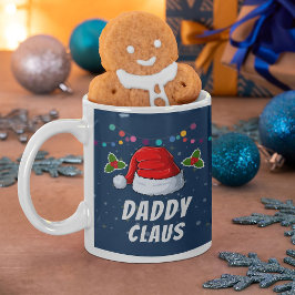 Caneca De Café Feliz Natal da família personalizada Santa Hábito