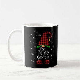 Caneca De Café Feliz Natal da Xadrez Búfalo em Combinação da Famí