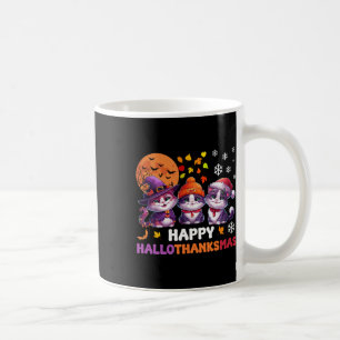 Caneca De Café Feliz Natal de Ação de Graças de Halloween HalloOb