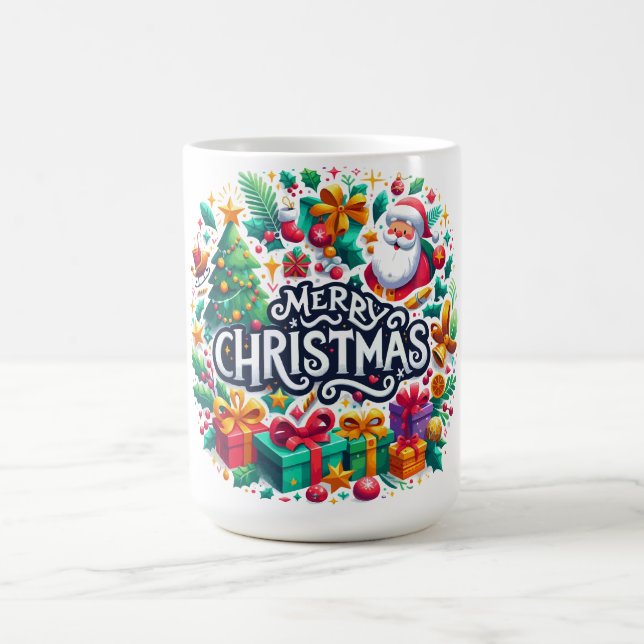 Caneca De Café Feliz Natal Desejos (Centro)