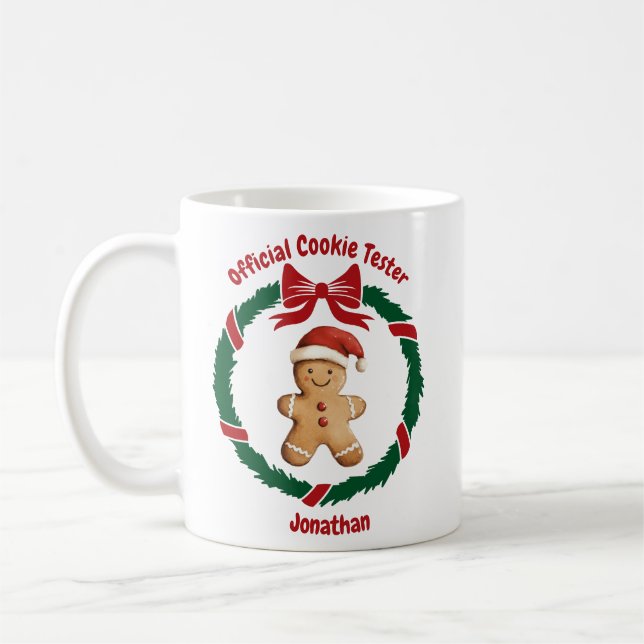 Caneca De Café Feliz Natal do Biscoito Oficial (Esquerda)